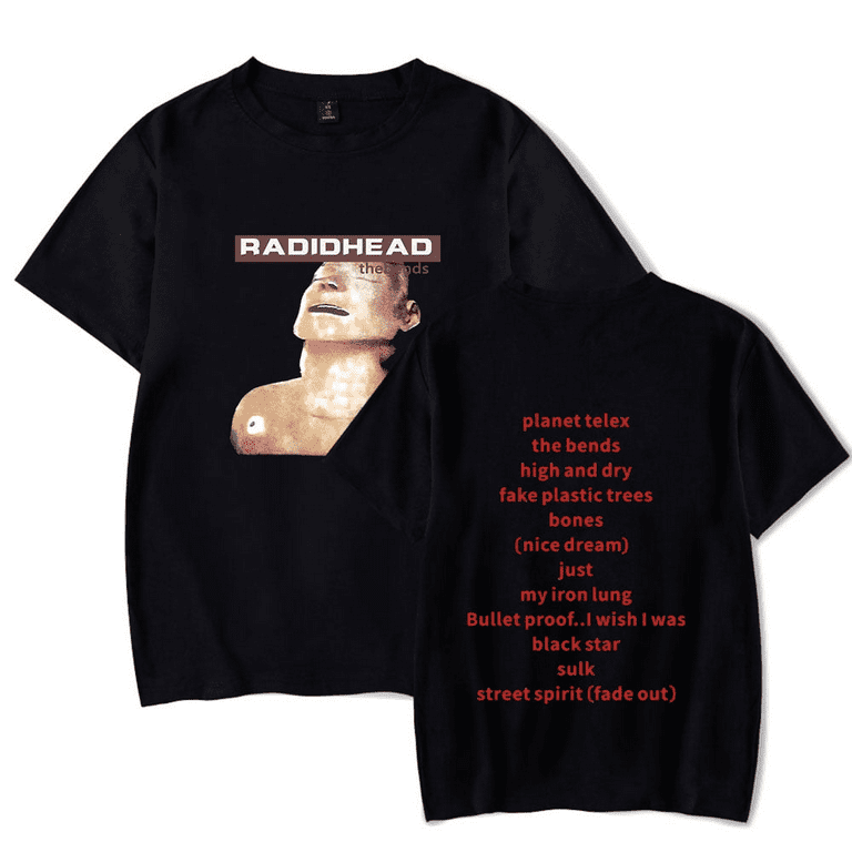 Vintage Rock Band Radiohead Merch T-shirt ShortSleeve Women Vintage Rock Band Radiohead Merch T-shirt ShortSleeve Women
