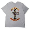 thumbnail image 1 of Vintage Rock Skull Tee, 80s Hard Rock Graphic T-Shirt, Retro Band Inspired Apparel Gray-style 6XL, 1 of 7
