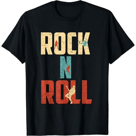 Vintage Rock and Roll Music Retro Rock'n'Roll T-Shirt