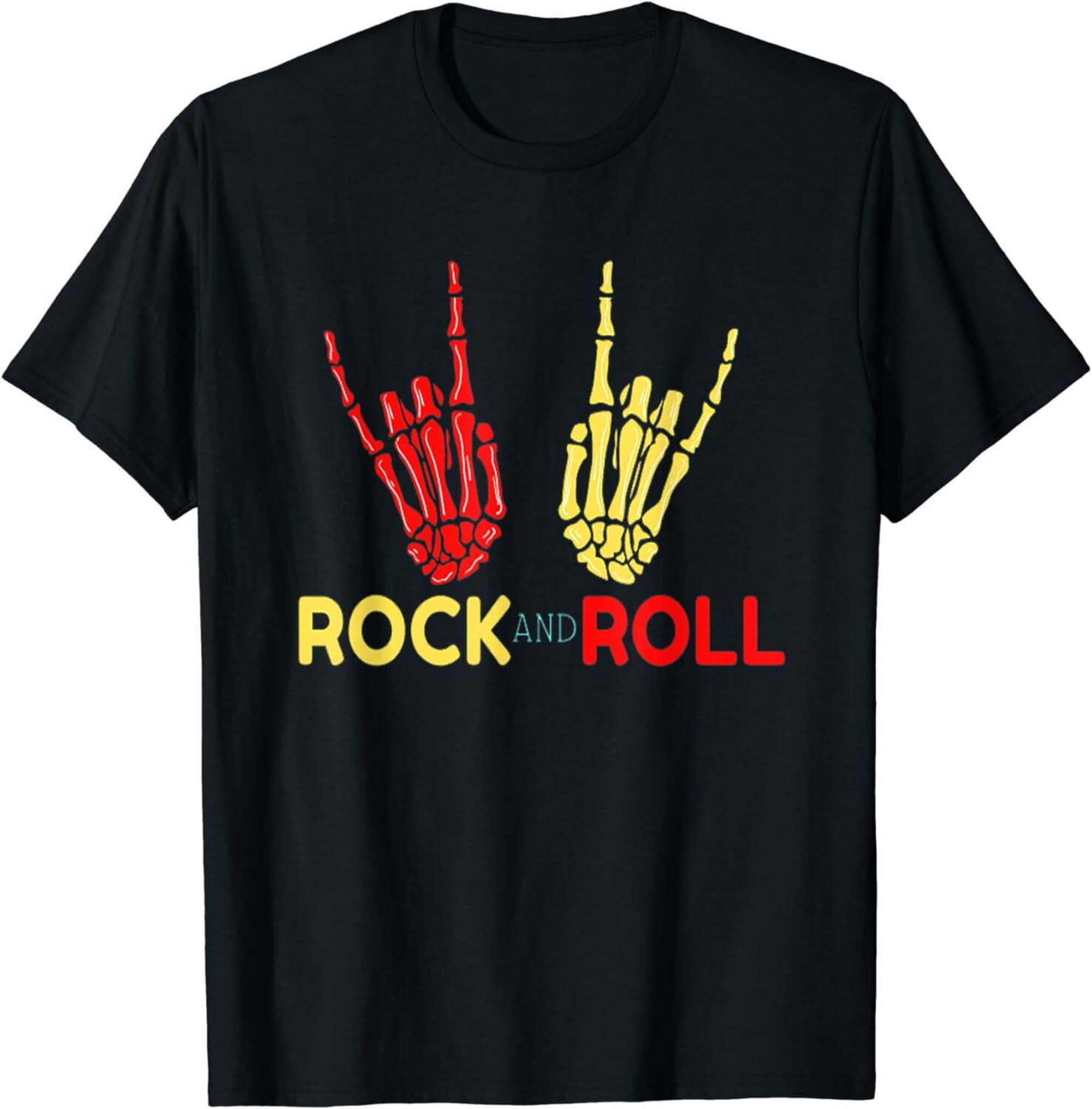 Vintage Rockstar Tee with Skeleton Hand Print for Kids and Youth ...