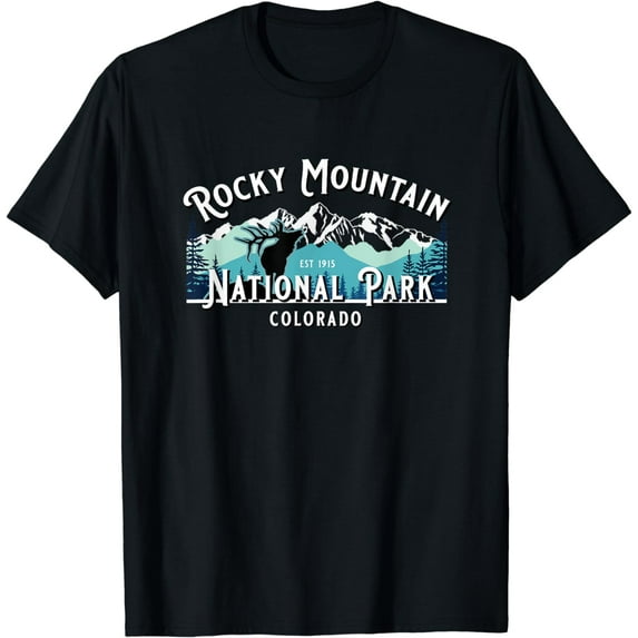 Vintage Rocky Mountain National Park Colorado Souvenir T-Shirt