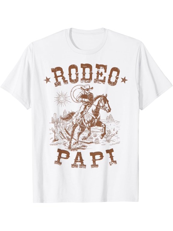 Vintage Rodeo Papi Western Cowboy Family Matching Father'S Day T-Shirt Unisex S-5XL Hot Trending Shirt, Vintage Birthday Gift