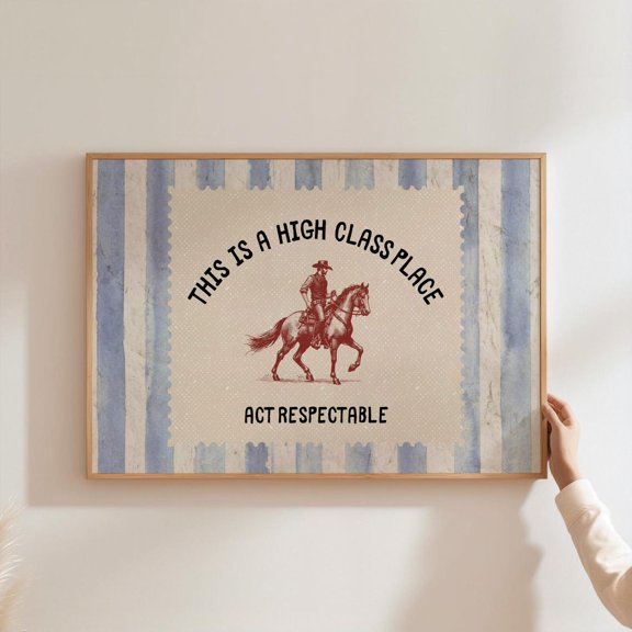 Vintage Rodeo Poster Western Bedroom Poster Cowboy Wall Art Rustic Mid Century Modern Decor Retro Horse Poster Unframed Paper Print