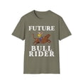thumbnail image 1 of Vintage Rodeo Riding Aspirations Graphic Gag Retro Country Horseback Riding Men Women Unisex Softstyle T-Shirt, 1 of 4