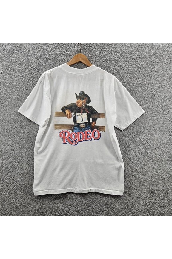Vintage Rodeo Style Shirt – 1993 Western Cowboy Graphic Tee S-5XL