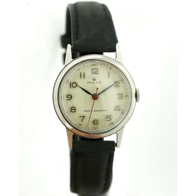 Vintage hot sale leather rolex