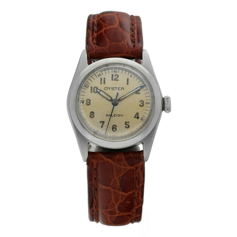 Vintage Rolex Raleigh 3478 Oyster Stainless Leather Manual Wind