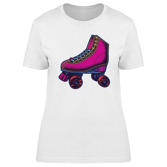 Vintage Roller Skates Design  T-Shirt Women -Image by Shutterstock, Female Small