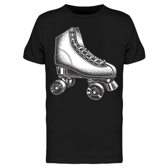 Vintage Roller Skates Graphic T-Shirt Men -Image by Shutterstock, Male Small