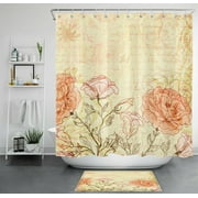 Vintage Romance Bath Collection - Transform Your Bathroom into a Charming Oasis with Postcard-Inspired Shower Set and Towels
