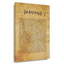 Vintage Romans 8 Wall Art Bible Verse Poster For Bedroom Office Decorative Paintings Vertical Pictures Canvas Unframed 12x18 in