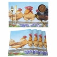 thumbnail image 1 of Vintage Rooster Placemats Set of 6, Retro Chicken Animals Spring Floral Pastoral Farmhouse Non-Slip Place Mats Washable Table Mats for Kitchen Dining Table Decorations Indoor/Outdoor, 1 of 9