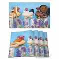 thumbnail image 1 of Vintage Rooster Placemats Set of 8 Spring Floral Farmhouse Animals Place Mats Indoor Wipeable Table Mats Washable Cloth Dining Table Placemats for Kitchen Holiday Party Home Decor 13x19 Inch, 1 of 9