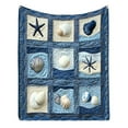thumbnail image 1 of Vintage Rooster Plaid Flannel Throw Blanket for Lounging, Decorating, and Gifting with Breathable Fabric, 1 of 9