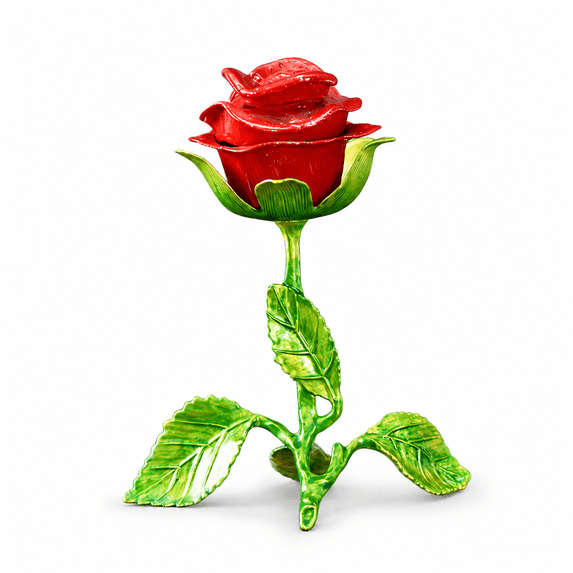Vintage Rose Incense Burner, Metal Rose Shape Ash Catcher for Sticks & Cones, Home Meditation Decor