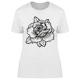 thumbnail image 1 of Vintage Rose Tattoo Design T-Shirt Women -Image by Shutterstock, Female Medium, 1 of 2