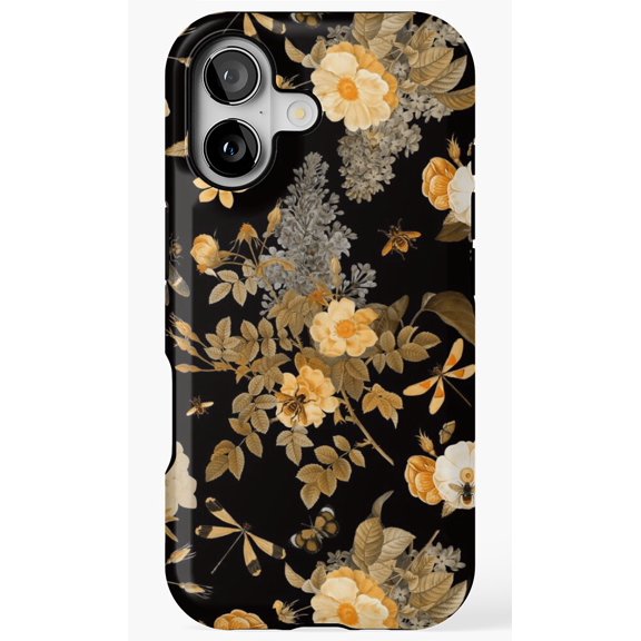 Vintage Roses Spring Flower Insects Art Antique Botanical Cover Phone Case for iPhone 17 16 15 14 13 12 11 Pro Max