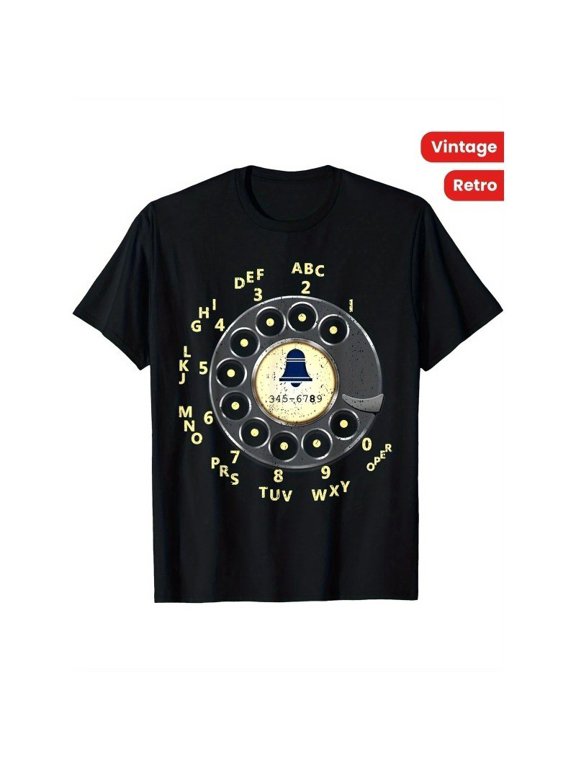 Vintage Rotary Dial Telephone Retro Tech T-Shirt