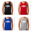 thumbnail image 1 of Vintage Route Us 66 Get Your Kick Printed Design Mens Tank Top Soft and Comfy Tank Top, Lightweight Tank Top Color Black Small, 1 of 3