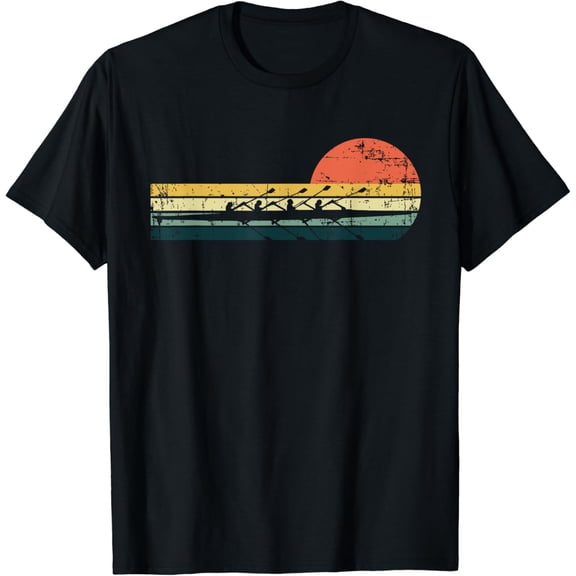 Vintage Rowing Funny Rower Crew Boat Sculling Lovers Outfit T-Shirt
