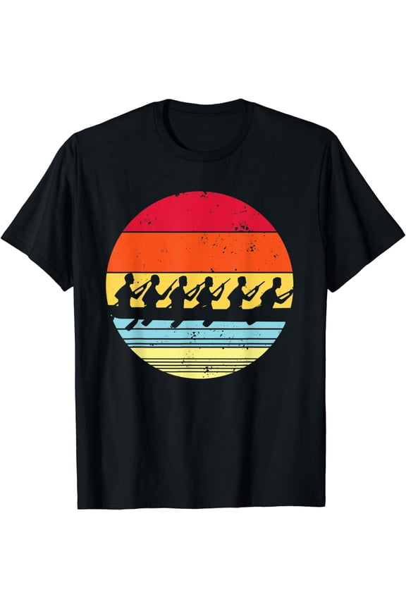 Vintage Rowing Funny Rower Crew Boat Team Gift For Men Women T-Shirt