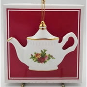 Vintage Royal Albert Old Country Roses Teapot Ornament, Porcelain