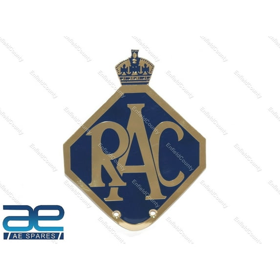 Vintage Royal Automobile Club RAC Metal Car Grille Badge