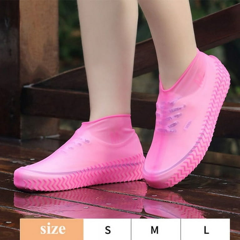 Rubber Boots Reusable Latex Waterproof Rain Shoe Cover Non-Slip Silicone  Thicken Footwear Overshoes Boot Cover