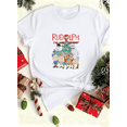 thumbnail image 1 of Vintage Rudolph Classic Winter Holiday Movie Retro Scene Unisex T-Shirt up to size 5XL, 1 of 2