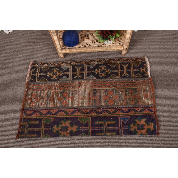 Vintage Rug, 1.8x2.8 ft Small Rug, Floor Rug, Colorful Rug, Turkish Rugs
