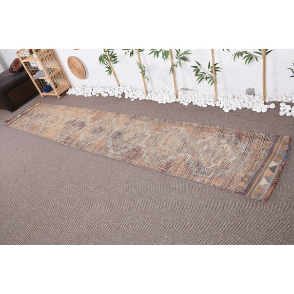 Vintage Rug, 2.1x11.8 ft Runner Rugs, Turkish Rug, Anatolian Rugs, Antique Rugs