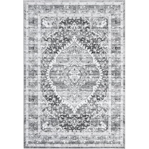 Vintage Rug - 4*6ft/5*7ft/6*9ft/8*10ft/9*12ft Washable Area Rug, Entryway Stain Resistant Kitchen Mat, Non Slip Non Shedding, Pet Friendly Bathroom Carpet, for Indoor Bedroom Living Laundry Room