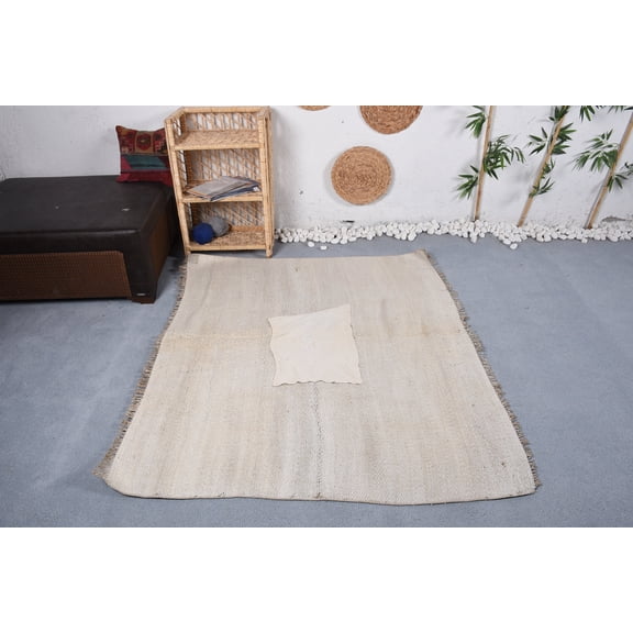 Vintage Rug, 5.4x4.6 ft Area Rug, Oriental Rug, Moroccan Rugs, Turkish Rug