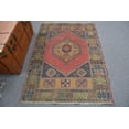 thumbnail image 1 of Vintage Rug, Accent Carpet, Turkish Rug, Antique Carpet, 46x65 inches Red Rug, Handmade Area Rug, Bedroom Carpet, 11743, 1 of 10