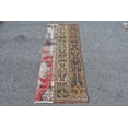 thumbnail image 1 of Vintage Rug, Small Carpet, Turkish Rug, Oushak Rug, 25x60 inches Orange Rug, Handmade Bath Carpet, Door Mat Rug, 9223, 1 of 10