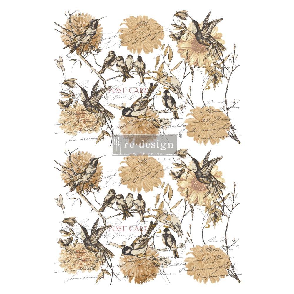 Vintage Rustic Prima Redesign Transfer