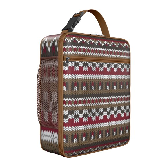 Vintage Rustic Soft Cooler Bag, Large Thermal Insulated Lunch Box for Women & Travelers