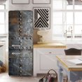 thumbnail image 1 of Vintage Rusty Door Design Mural Decals Kitchen Waterproof rative Refrigerator Cabinet Iron Steel Gate Texture Art Wallpaper, 1 of 6