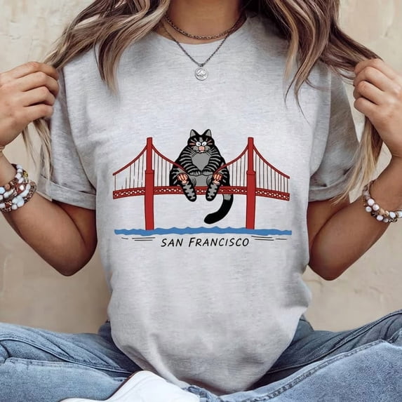 Vintage Ryan Gosling Cat Shirt, Project Hail Mary Graphic Tee, Retro Golden Gate Bridge Cat Tshirt, Ryland GraceT-shirt Sizes S-5XL
