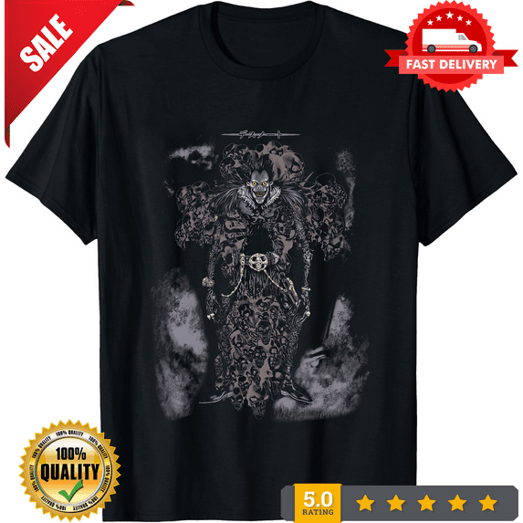 Vintage Ryuk Death note Bootleg Tee Unisex Short Sleeve Shirt S-5XL, NEW TRENDING ITEM-TH72748