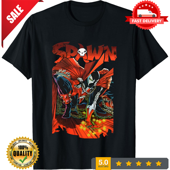 Vintage SPAWN movie short sleeve black color retro classic shirt KV39847, LIMITED EDITION-TH74781