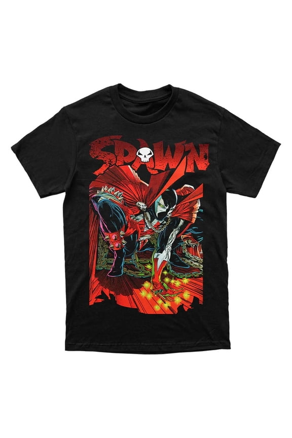 Vintage SPAWN movie short sleeve black color retro classic shirt KV39847
