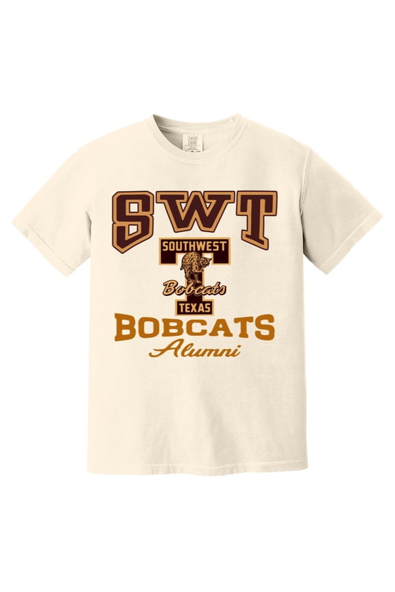 Vintage SWT Southwest Texas University Bobcat Alumni Gift Comfort Color T-Shirt