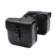thumbnail image 1 of Vintage Saddlebags for Motorcycle Universal PU Waterproof Large Capacity Saddle Bags Black, 1 of 8