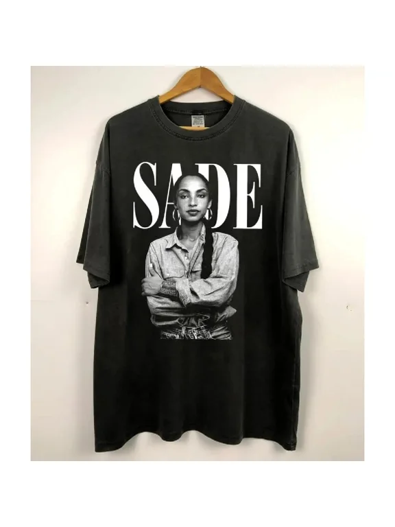Vintage Sade Shirt, SADE Tour Crewneck Tshirt, Sade Pop Music Fan T-Shirt,Charcoal Color,Size M