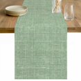 thumbnail image 1 of Vintage Sage Green Cotton Linen Rectangle Table Runners 13"x36", Modern Art Farmhouse Solid Color Coffee Table Runner Dresser Scarves Luxury Table Runners for Wedding Party Banquet Dinner Decor, 1 of 8