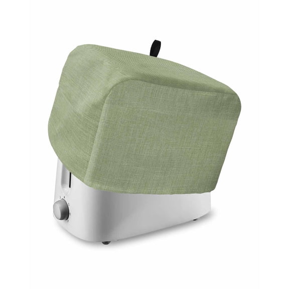 Vintage Sage Green Small Toaster Cover 2 Slice, Kitchen Appliance Covers, Farmhouse Retro Beige Solid Color Toaster Oven Cover with Loop, Bread Machine Cover Polyester Dust Cover Protection