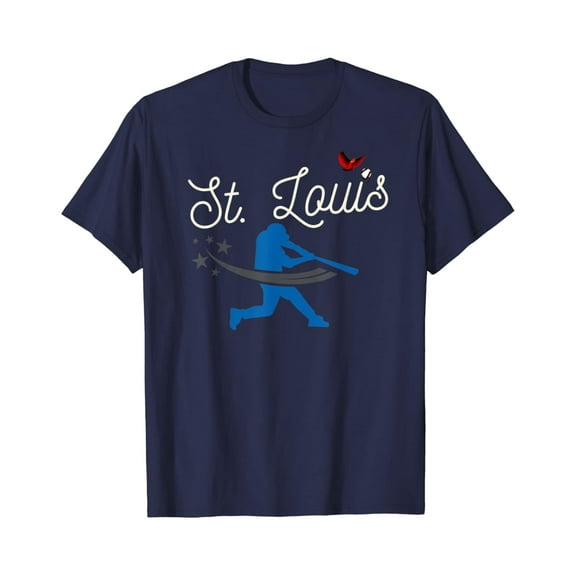 Vintage Saint Louis Red Cardinal Tshirt Baseball Player Design Best Birthday Gifts