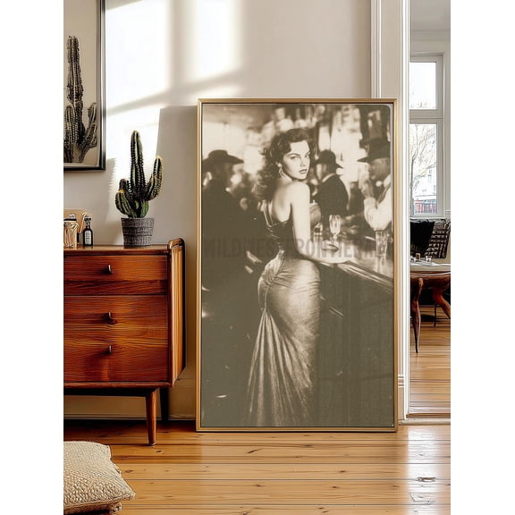 Vintage Saloon Girl Poster, Western Bar Art, Rustic Cowgirl Decor Home Decor #3060, Unframed Poster Size 12x18