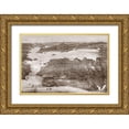 thumbnail image 1 of Vintage San Francisco 24x17 Gold Ornate Wood Framed with Double Matting Museum Art Print Titled - Birds-Eye View of San Francisco, 1 of 4
